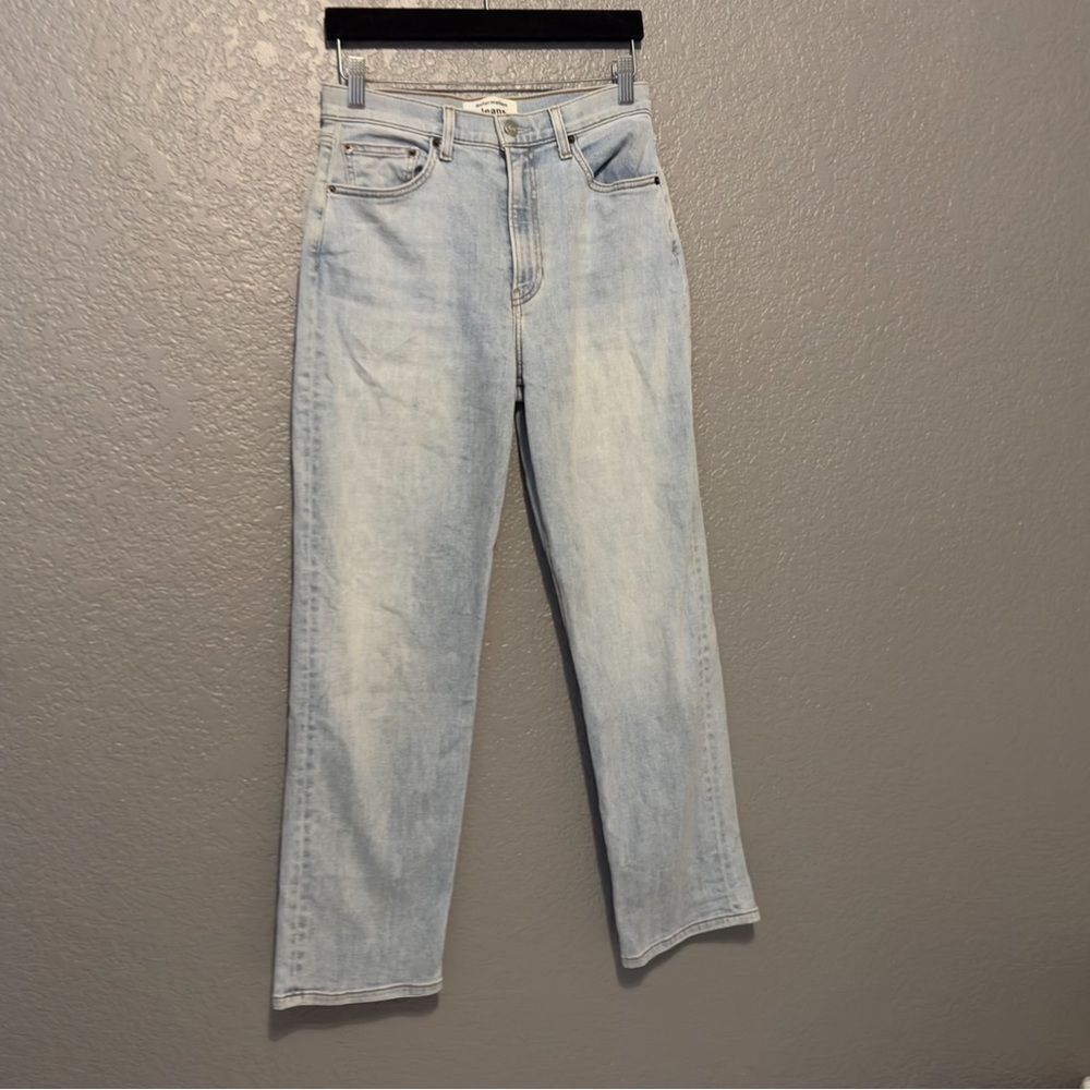 Reformation Claudia High Waist Relaxed Jean Size 26 St. Lucia Light Blue Wash - Picture 5 of 11